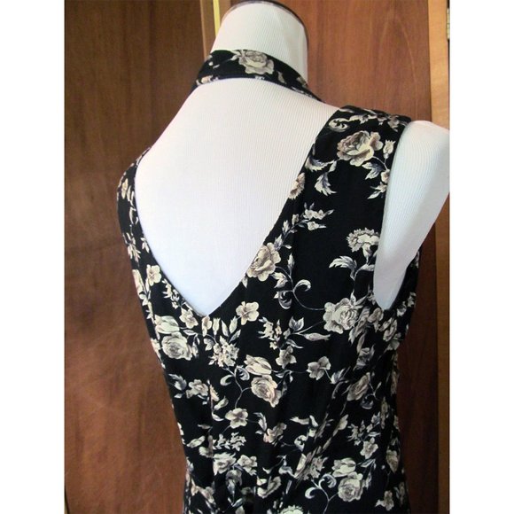 Vintage Benson & Smith BOHO Maxi Hippie Casual/Summer Halter Dress WPL Label S15 - Picture 11 of 12